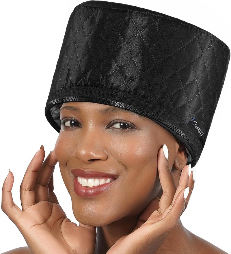 Granteva High-Power Hair Steamer Cap for Natural Hair – Deep Conditioning, Easy to Use, Adjustable Heat & Timer, at-Home Salon Treatment for Black Hair Care, Moisture & Repair Treatment for Healthy Hair - Image 1